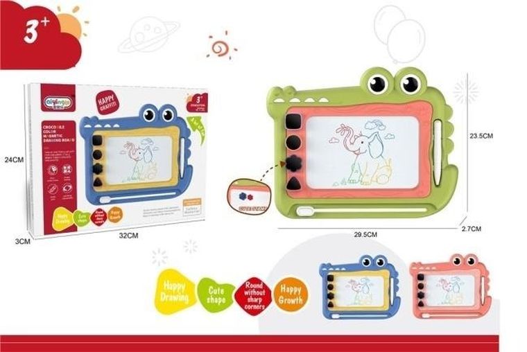 Merkpol, tablica magentyczna, znikopis, krokodyl, 1 szt.