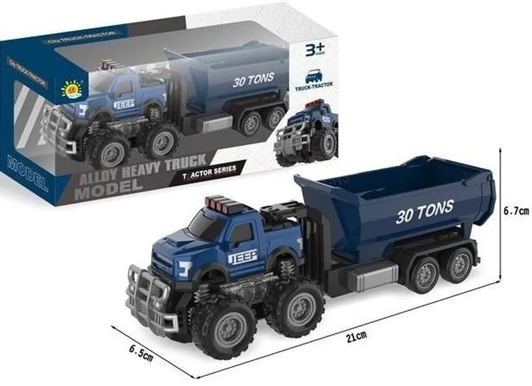 Merkpol, terenówka, pojazd metalowy z przyczepą