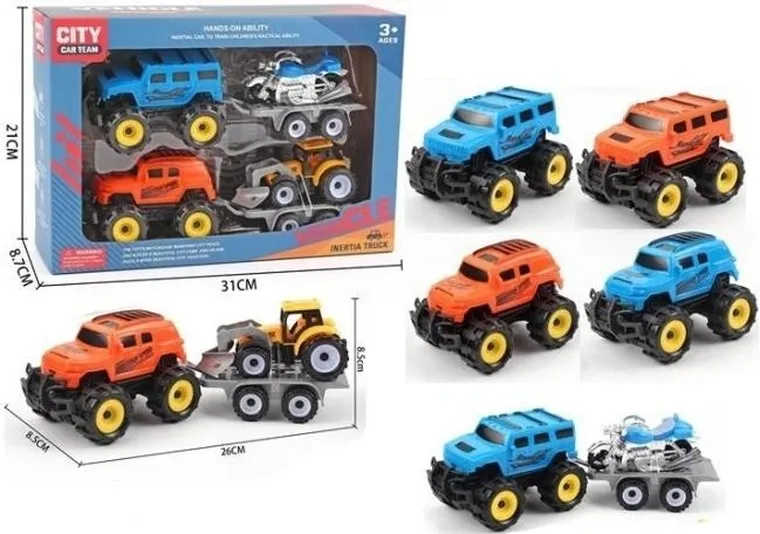 Merkpol, terenówki z przyczepą, 2 szt.