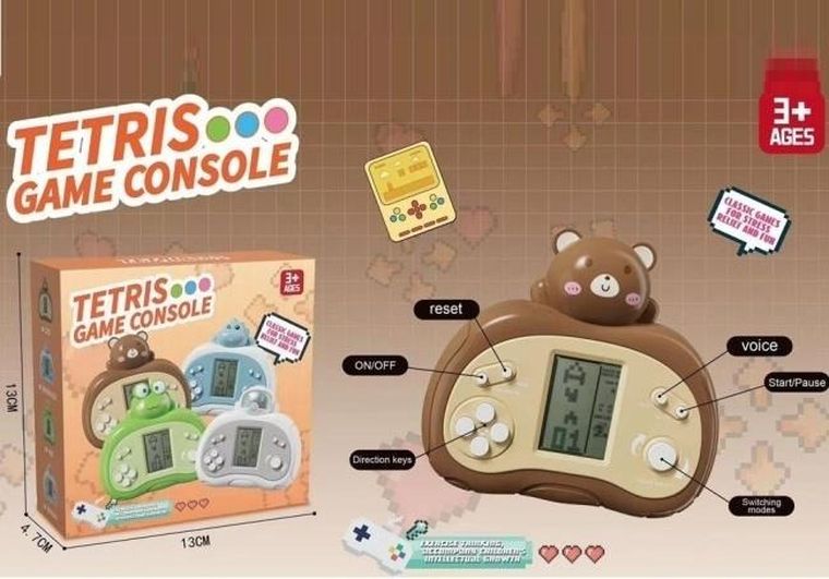 Merkpol, tetris, gra elektroniczna, miś