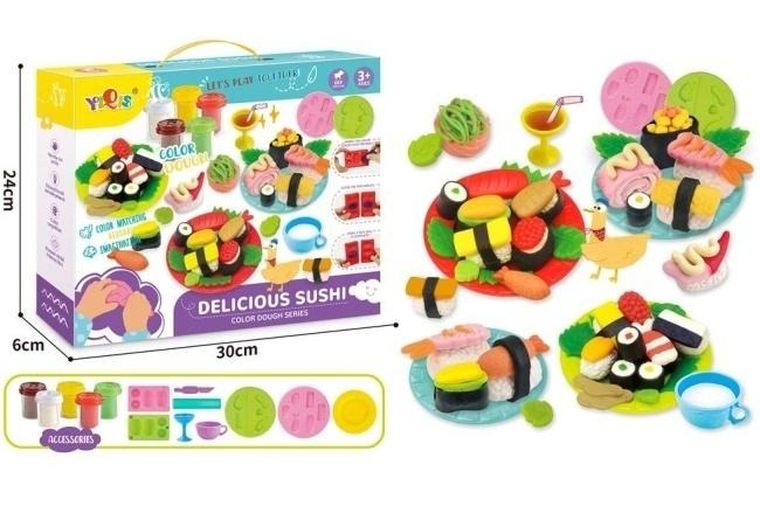 Merkpol, zestaw ciastoliny, sushi