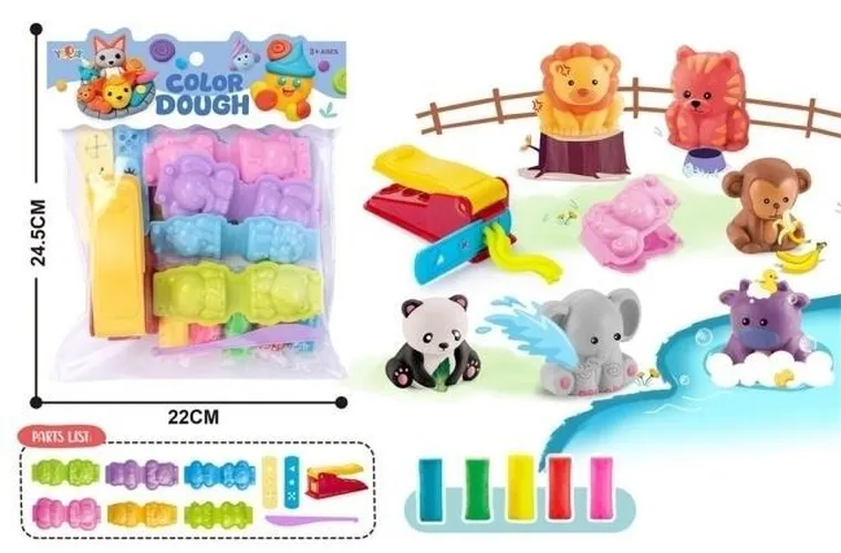 Merkpol, zestaw ciastoliny, zwierzęta