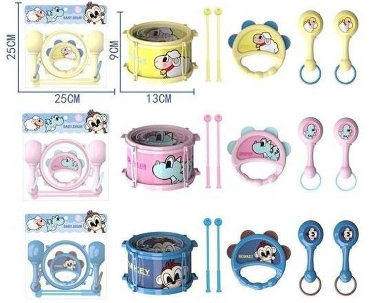 Merkpol, zestaw instrumentów muzycznych, 4 szt.