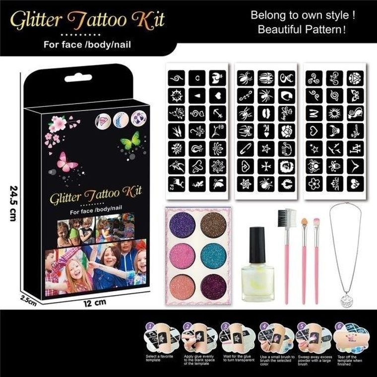 Merkpol, zestaw kosmetyków z tatuażami