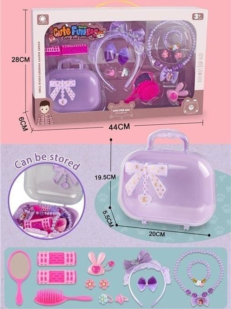 Merkpol, zestaw kreatywny, walizka z akcesoriami do włosów