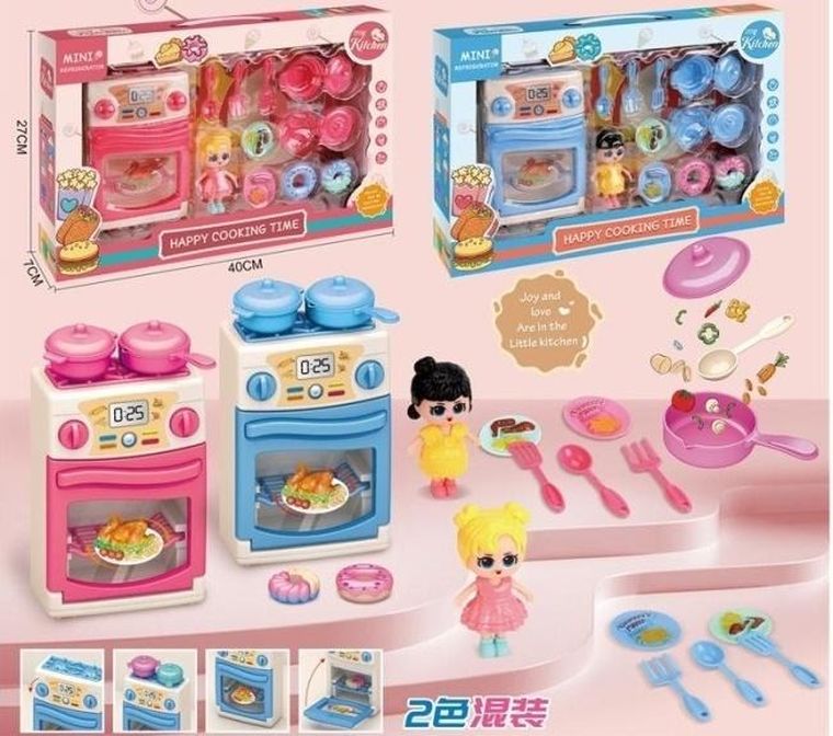 Merkpol, zestaw kuchenny z laleczką, 1 szt.