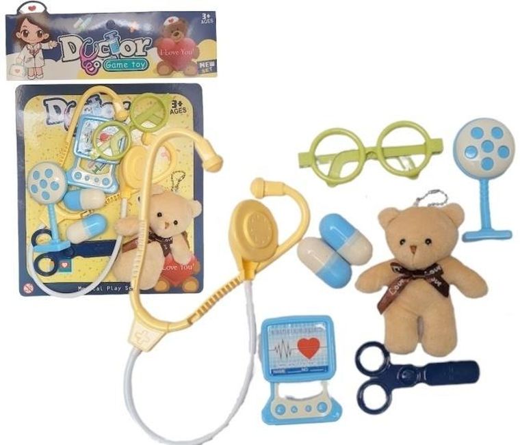 Merkpol, zestaw lekarski z pluszowym misiem