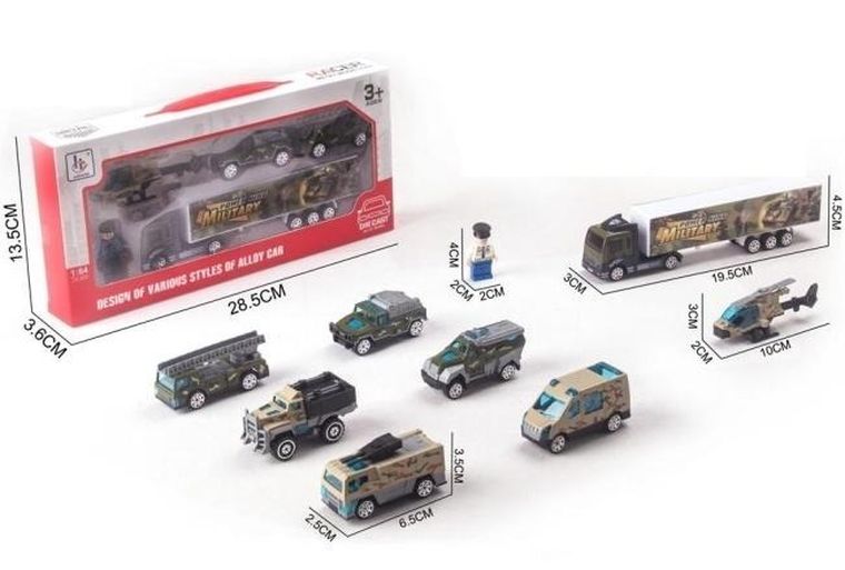 Merkpol, zestaw pojazdów metalowych