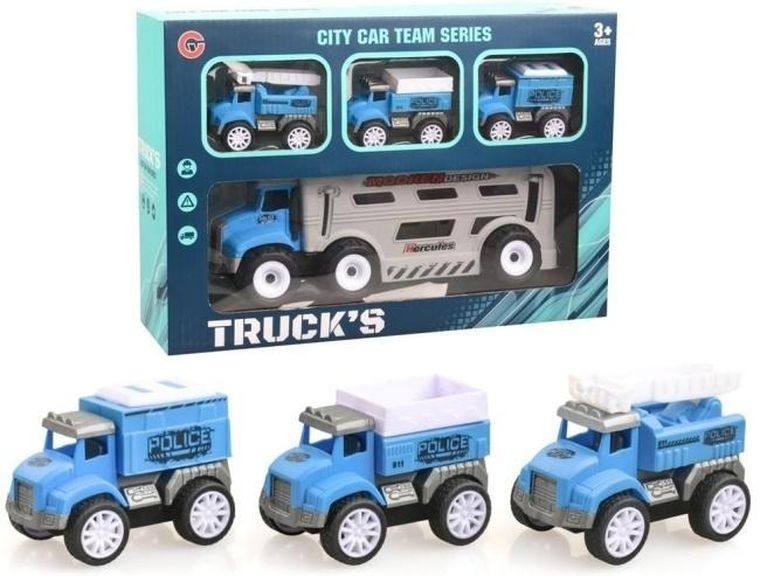 Merkpol, zestaw pojazdów policyjnych, z napędem