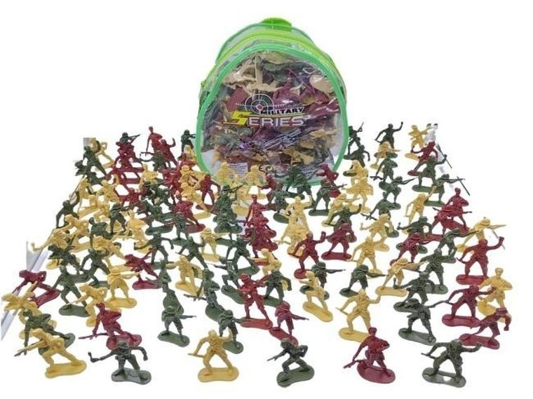 Merkpol, żołnierzyki, zestaw figurek z akcesoriami w plecaku