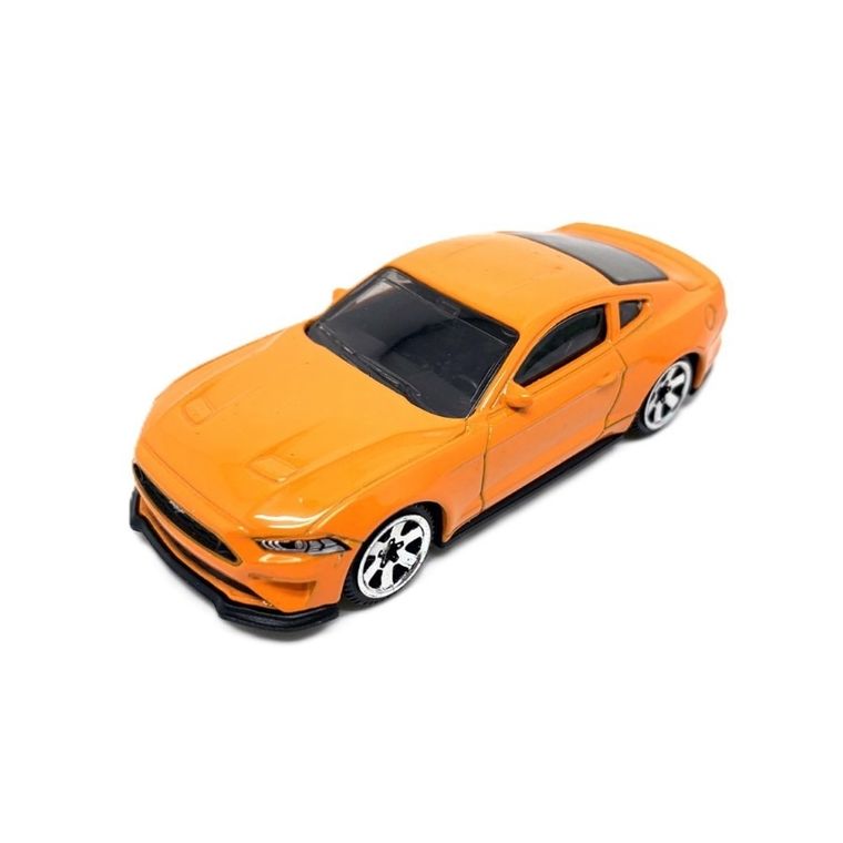 Metal Speed Zone, 2018 Ford Mustang GT, pojazd, model metalowy, pomarańczowy, 1:64