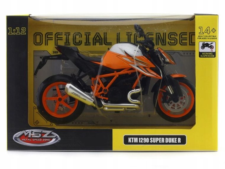 Metal Speed Zone, KTM 1290 Super Duke R, motocykl, model metalowy, 1:12