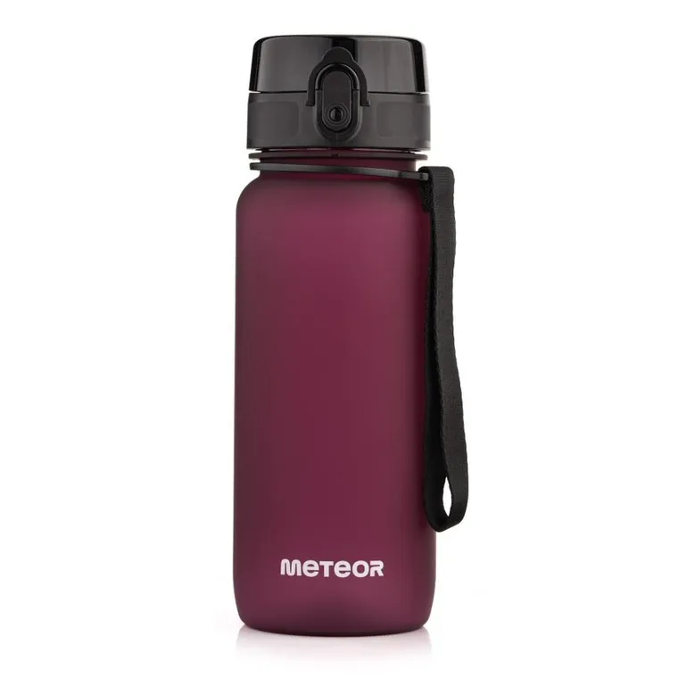 Meteor, bidon sportowy, bordowy, 650 ml
