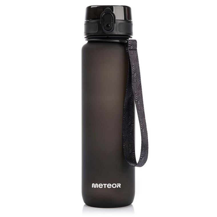 Meteor, bidon sportowy, czarny, 1000 ml