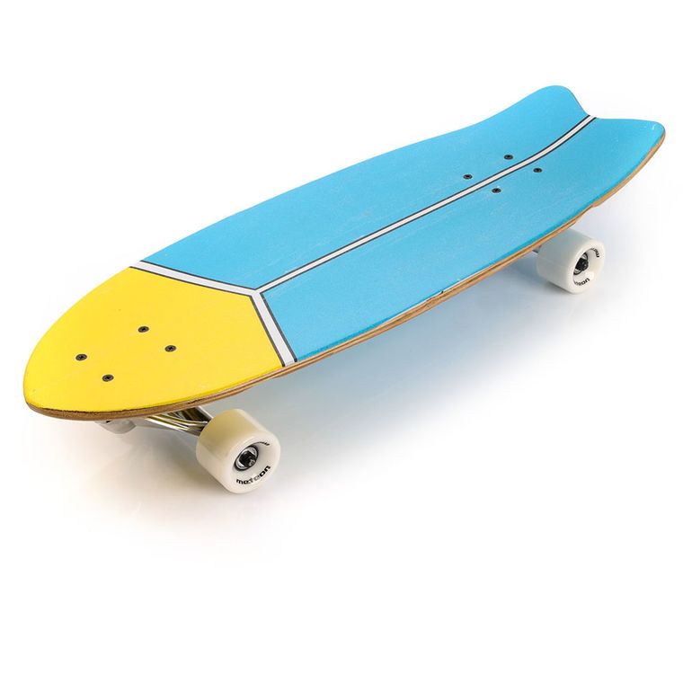 Meteor, Cruiser, deskorolka, niebiesko-żółta