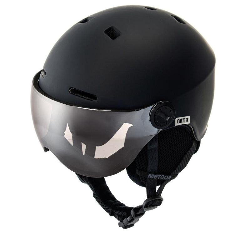 Meteor, Falven, kask narciarski, czarny, rozmiar 53-55 cm