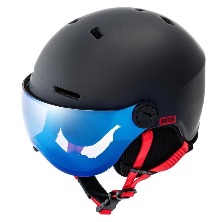Meteor, Falven, kask narciarski, granatowy, rozmiar 55-58 cm