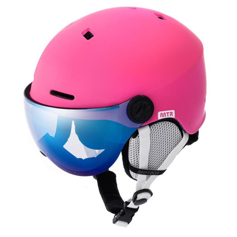 Meteor, Falven, kask narciarski, różowy, rozmiar 53-55 cm