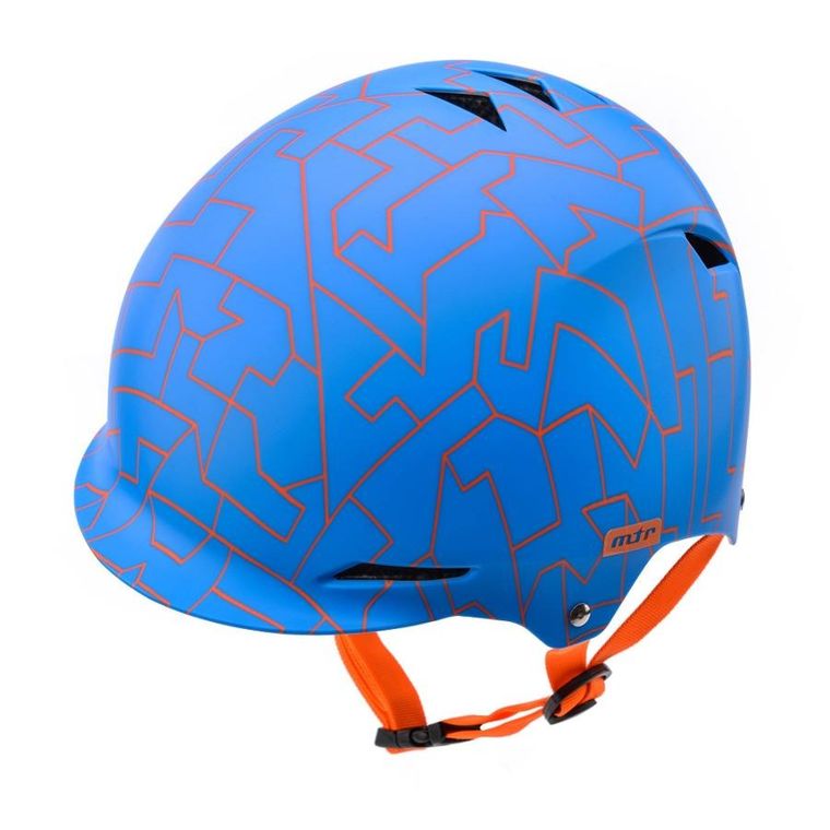 Meteor, kask rowerowy, M 52-56 cm, niebieski
