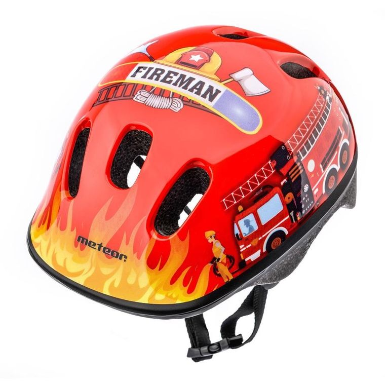 Meteor, kask rowerowy, XS 44-48 cm, Firetracker