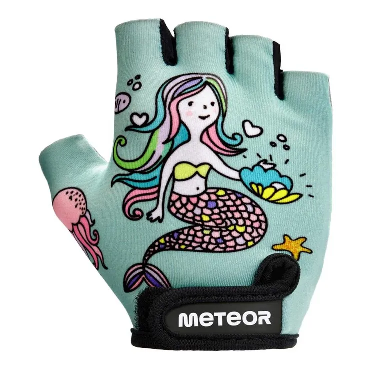 Meteor, Kids, rękawiczki rowerowe, mermaid, rozmiar XS