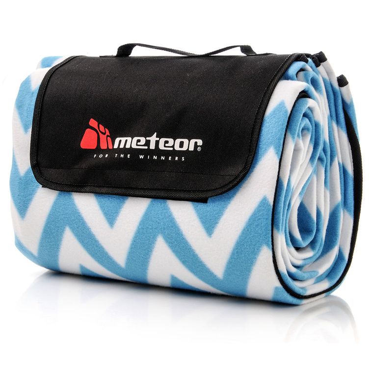 Meteor, koc piknikowy z izolacją, zygzaki, 180-200 cm