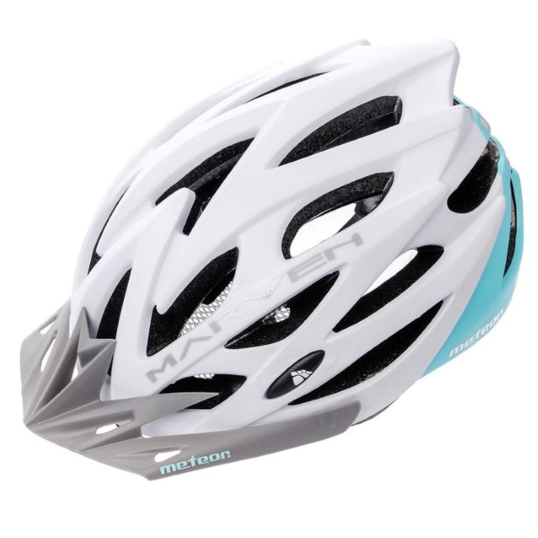 Meteor, Marven, kask rowerowy, rozmiar S, 52-56 cm, biało-miętowy