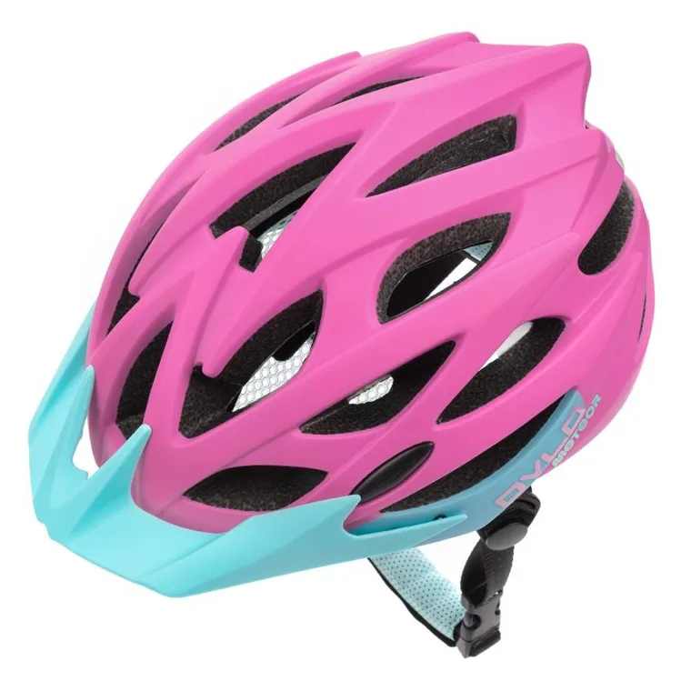 Meteor, Ovlo, kask ochronny, różowy, rozmiar 58-61 cm