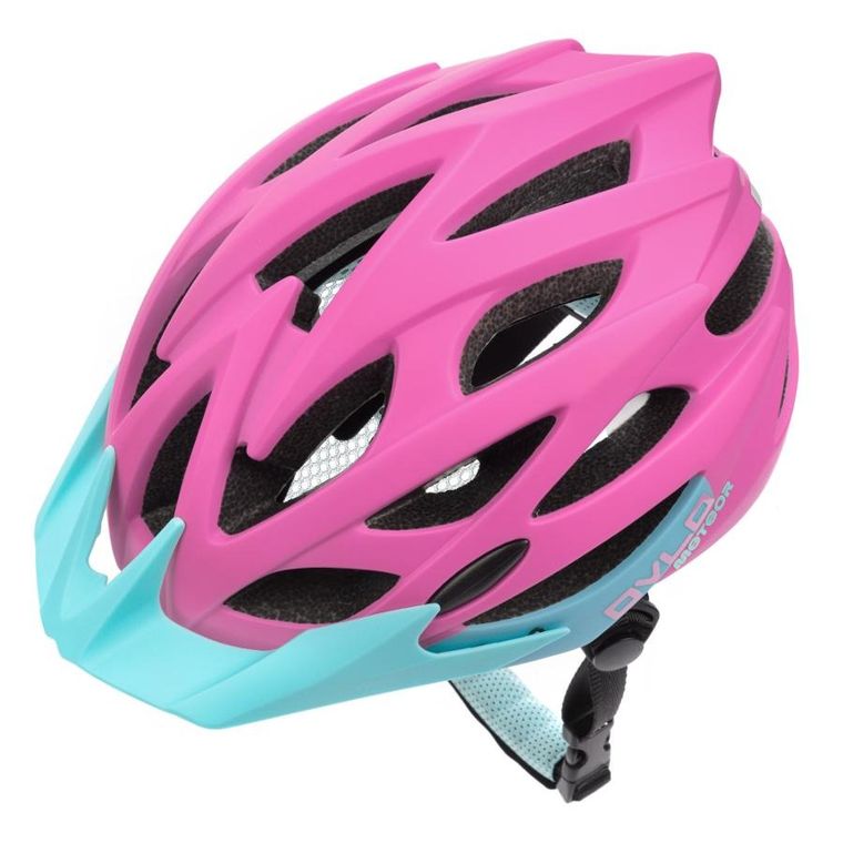 Meteor Ovlo, kask rowerowy, różowy, rozmiar M, 55-58 cm