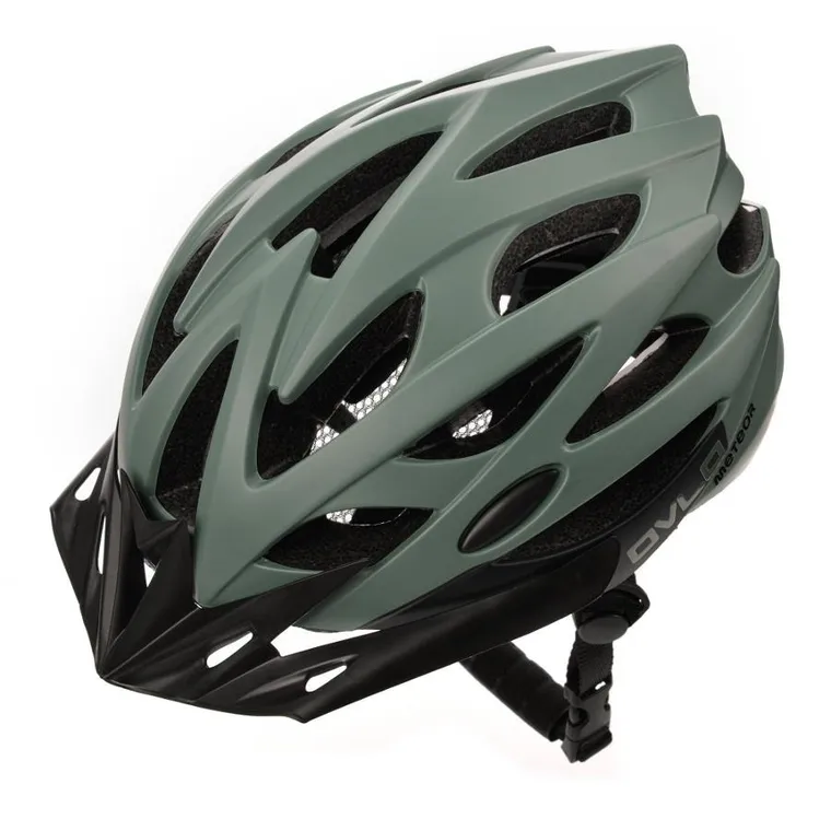 Meteor, Ovlo, kask rowerowy, zielony, S 52-56 cm