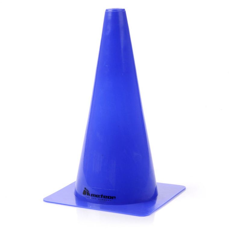 Meteor, pachołek treningowy, niebieski, 30 cm