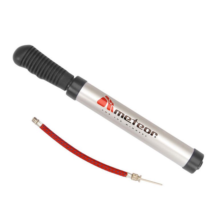 Meteor, pompka do piłek z wężykiem, aluminiowa