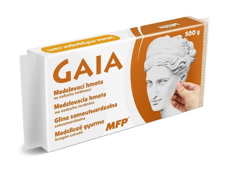 MFP, Gaia, glina samoutwardzalna, biała, 500g