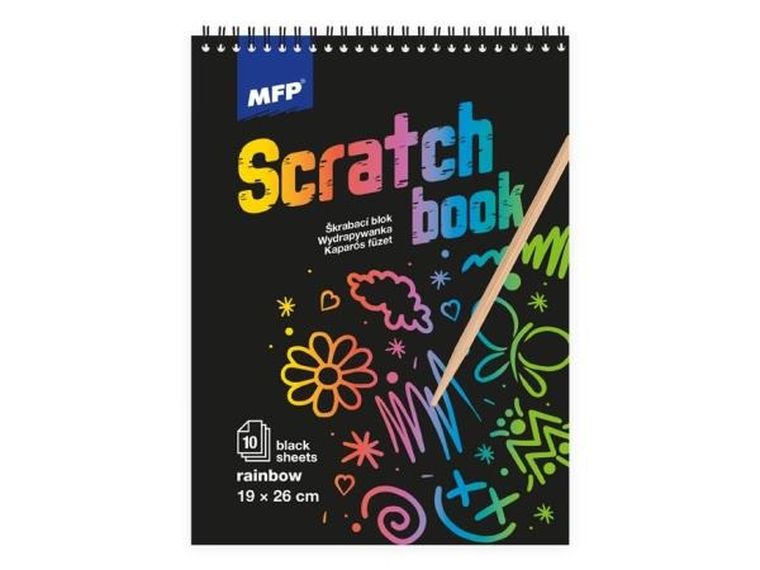 MFP, notes wydrapywanka, tęcza, 26-19 cm