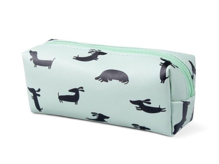 MFP, piórnik saszetka, niebieski jamnik