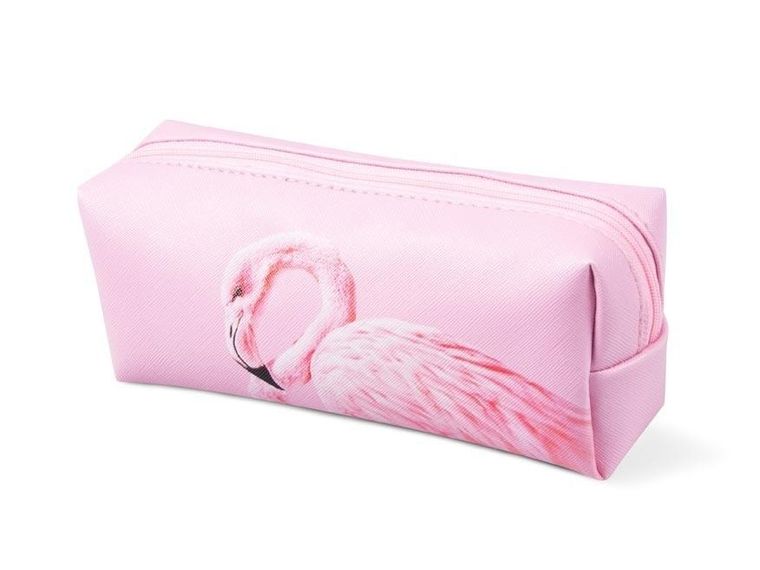 MFP, piórnik saszetka, różowy flaming