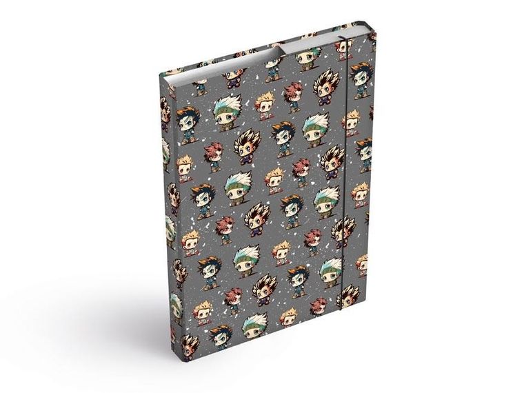 MFP, teczka skrzydłowa z gumką, A5, anime mascots, 1 szt.