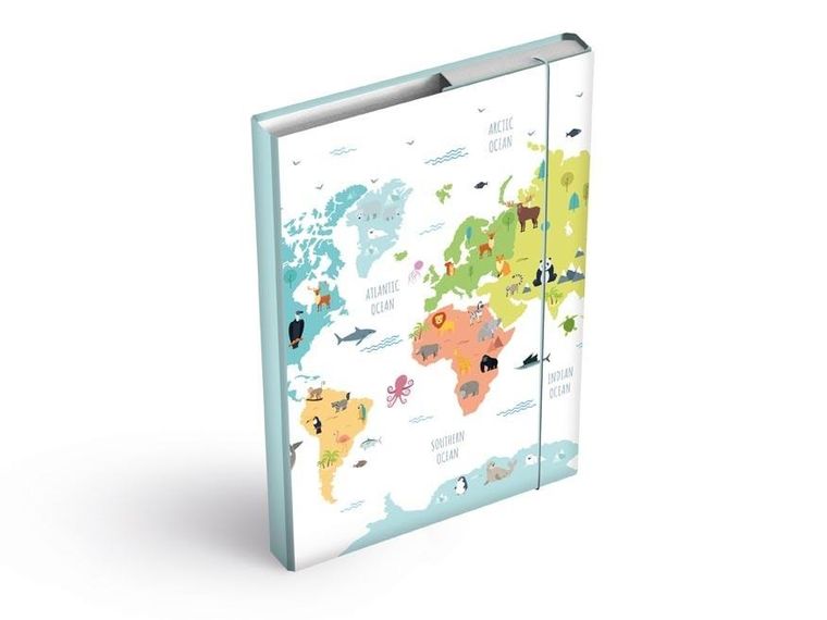 MFP, teczka skrzydłowa z gumką, A5, maps, 1 szt.