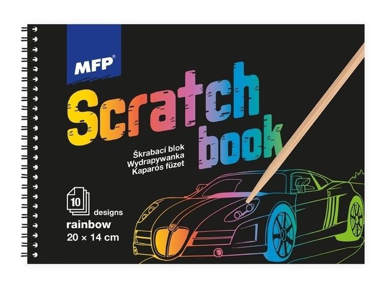 MFP, wydrapywanka, tęczowa, 10 arkuszy