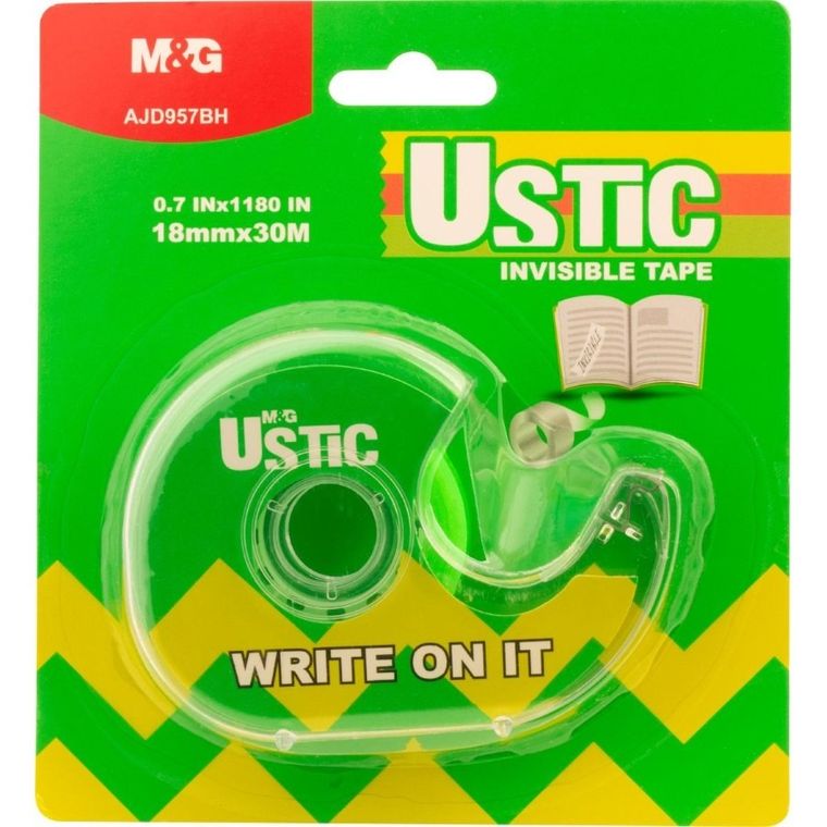 M&G, taśma klejąca, transparentna, z podajnikiem, 1 szt.