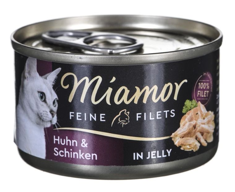 Miamor, Feine Filets, karma mokra dla kota, kura z szynką i ryżem, 100g