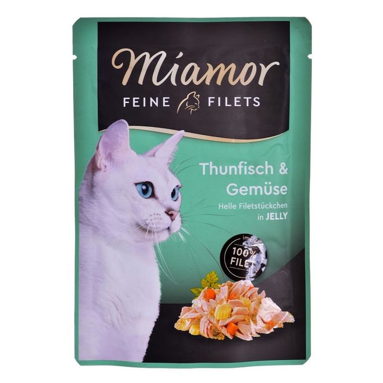 Miamor, Feine Filets, tuńczyk z warzywami, 100g