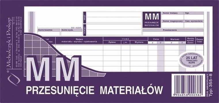 Michalczyk i Prokop, mm Przesunięcie materiałów, 355-8