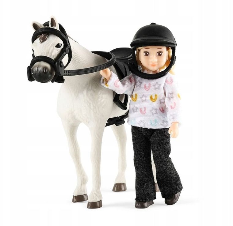 Micki, Dżokejka z koniem, figurki