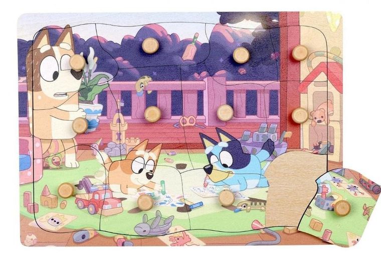 Micki, Puzzle z uchwytami drewniane 12el