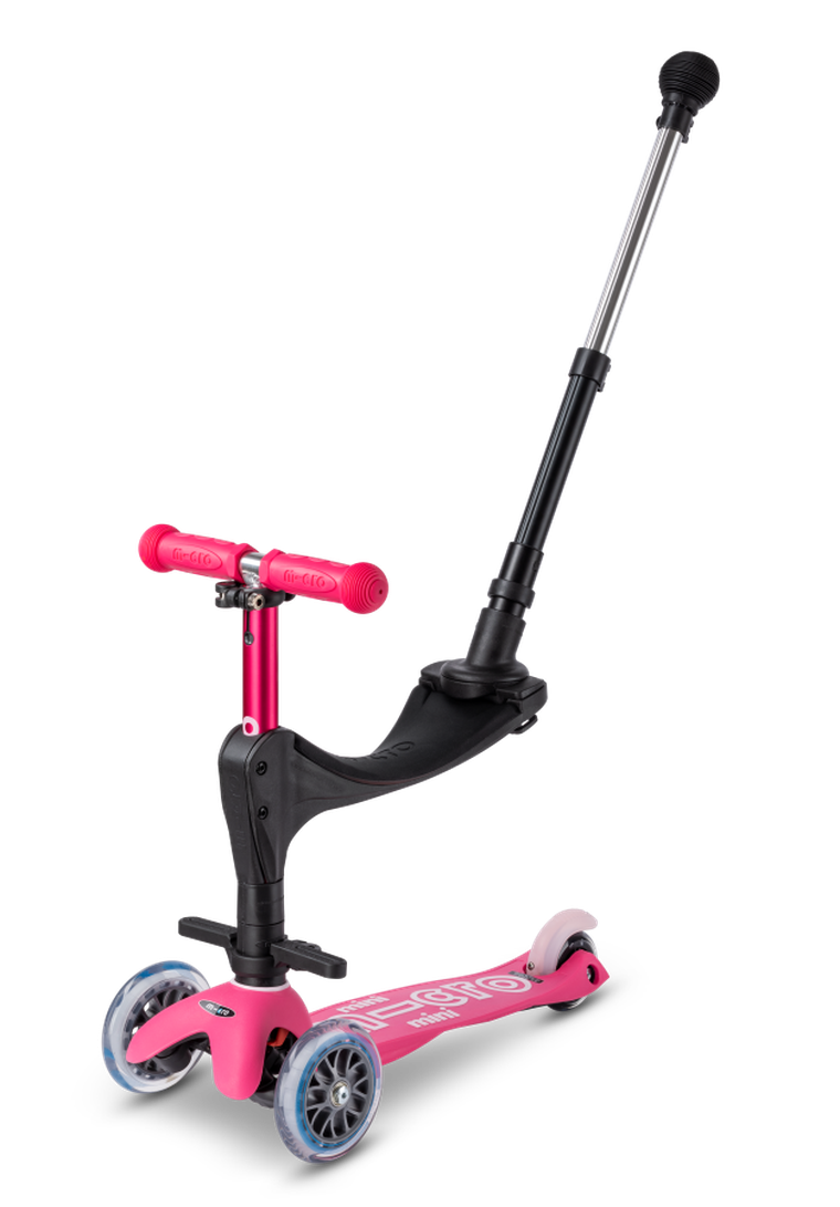 Micro Mobility, Mini 3w1 Deluxe Plus, hulajnoga 3-kołowa, pink
