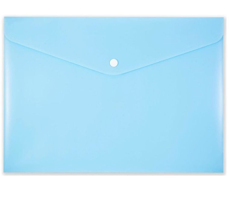 Micro, teczka kopertowa na zatrzask, A4, pastelowy niebieski, 1 szt.