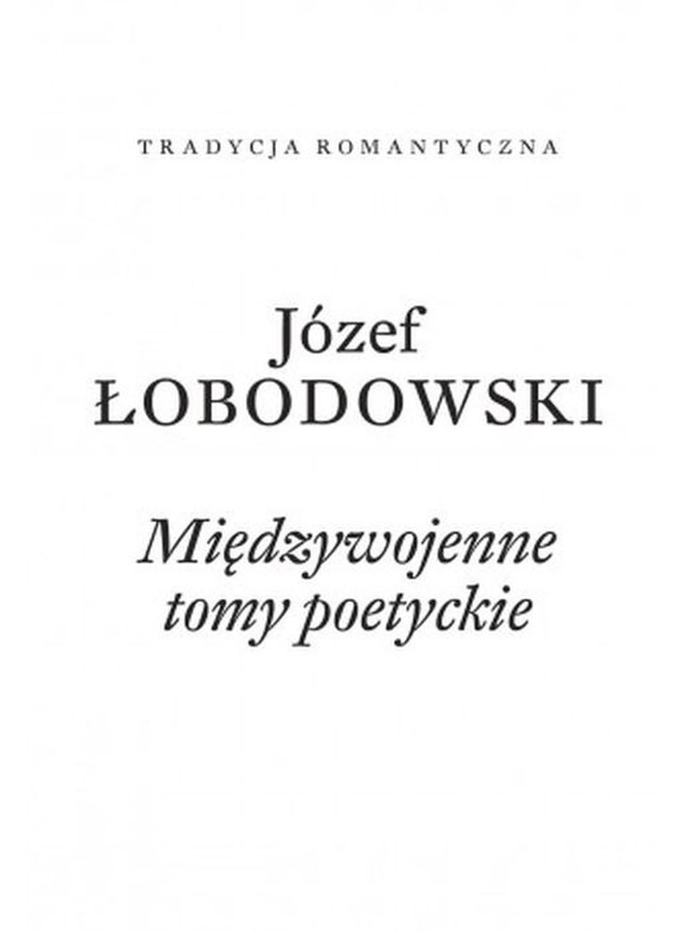 Międzywojenne tomy poetyckie