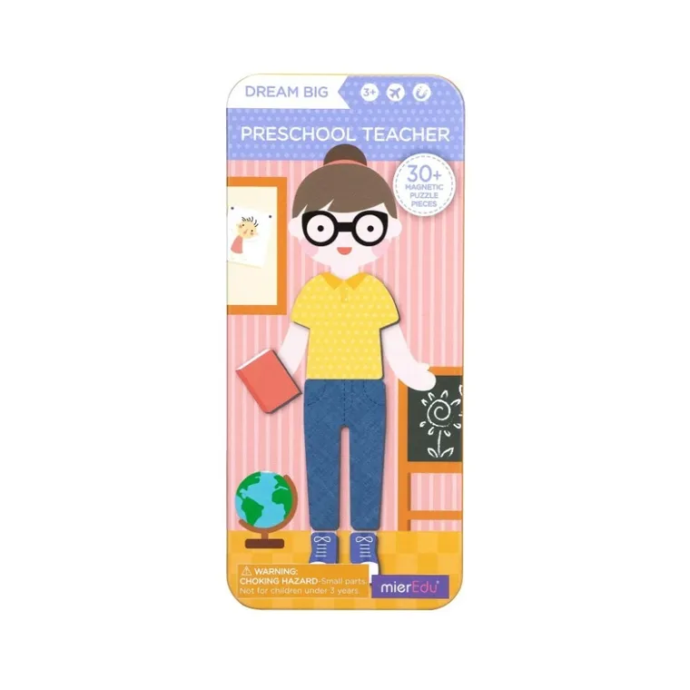 Mieredu, Nauczyciel przedszkolny, układanka magnetyczna, 30 elementów