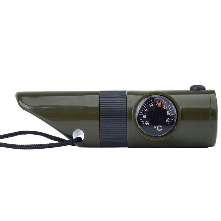 Mil-tec, gwizdek survivalowy 6w1, zielony, 16328401